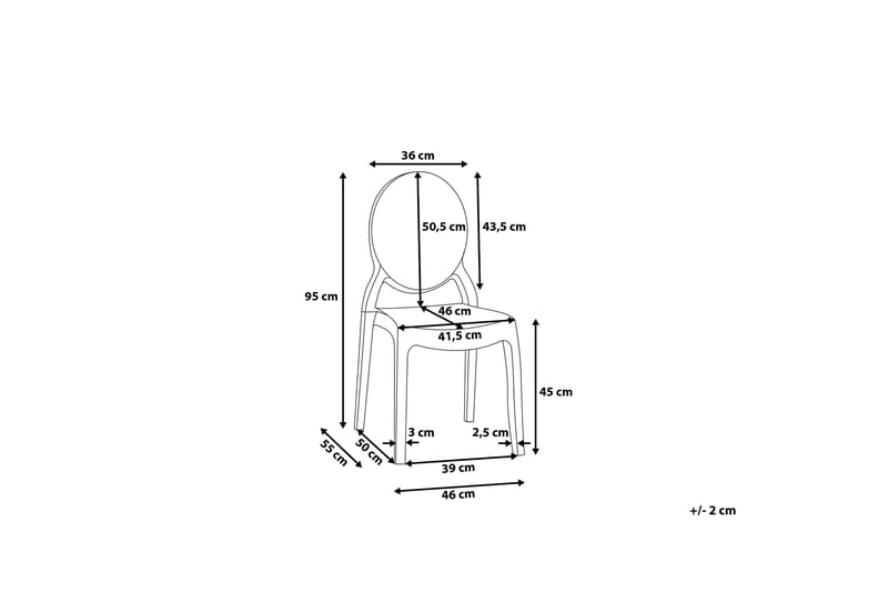 Merton Stol Set Om 2 St - Svart - Möbler - Fåtölj & stolar - Matstol & köksstol