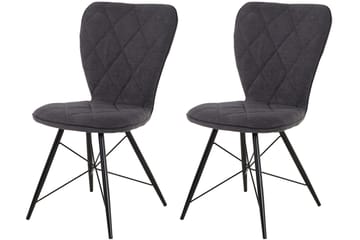 Mimia Matstol 2-pack - Antracit - Möbler - Fåtölj & stolar - Matstol & köksstol