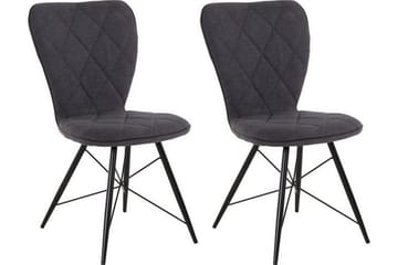 Mimia Matstol 2-pack - Antracit - Möbler - Fåtölj & stolar - Matstol & köksstol