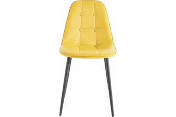 Mireio Köksstol Konstläder 2-pack - Gul/Metall - Möbler - Fåtölj & stolar - Matstol & köksstol