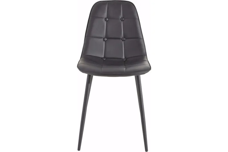 Mireio Kjøkkenstol Konstläder 2-pack - Svart/Metall - Möbler - Fåtölj & stolar - Matstol & köksstol