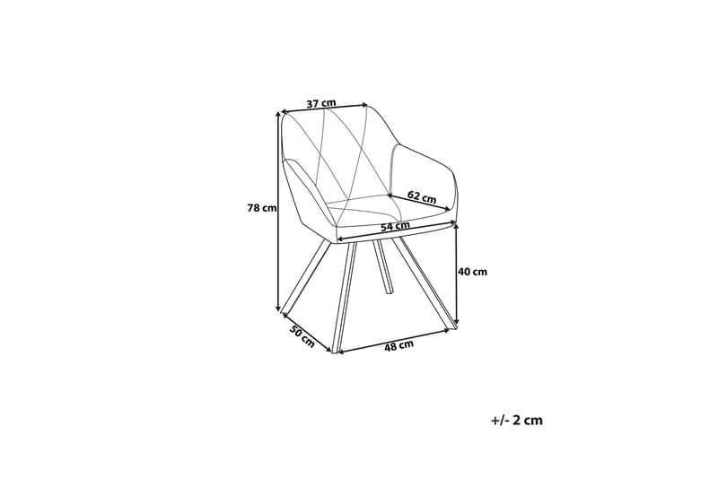 Monee Stol Set Om 2 St - Blå - Möbler - Fåtölj & stolar - Matstol & köksstol