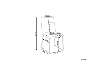 Nevada Stol Set Om 2 St - Grå - Möbler - Fåtölj & stolar - Matstol & köksstol