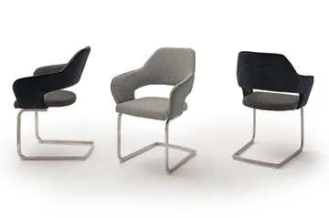 Newcastles Karmstol - Brun/Silver - Möbler - Fåtölj & stolar - Matstol & köksstol