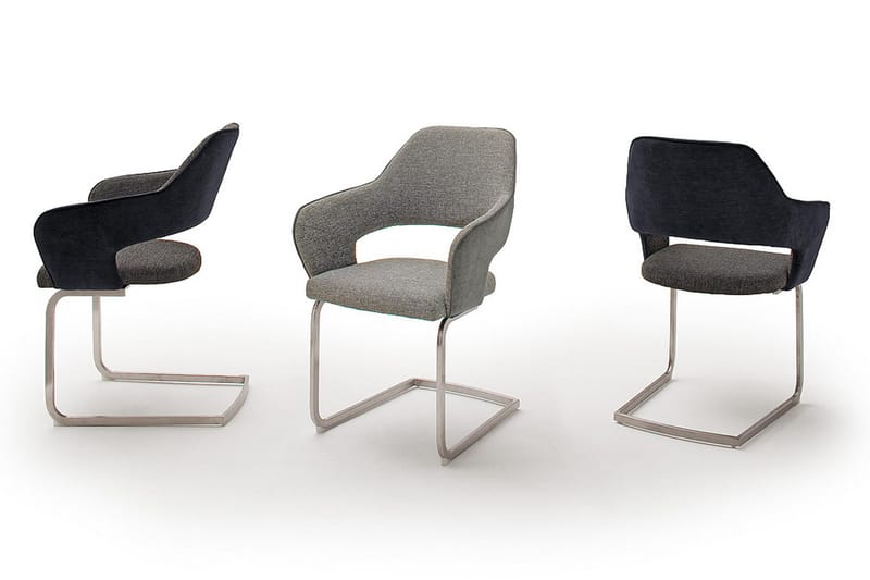 Newcastles Karmstol - Brun/Silver - Möbler - Fåtölj & stolar - Matstol & köksstol