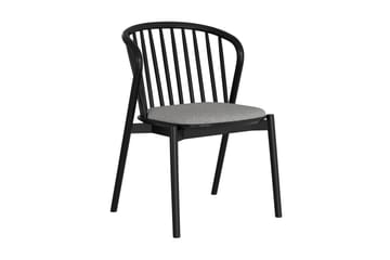 Noira Matstol Ek - Svart - Möbler - Fåtölj & stolar - Matstol & köksstol