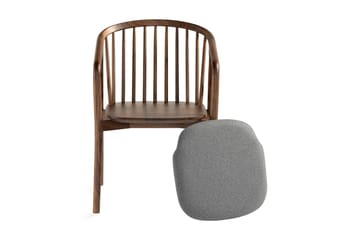 Noira Matstol med Armstöd - Valnöt / Brun - Möbler - Fåtölj & stolar - Matstol & köksstol