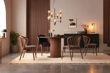 Noira Matstol - Valnöt / Brun - Möbler - Fåtölj & stolar - Matstol & köksstol