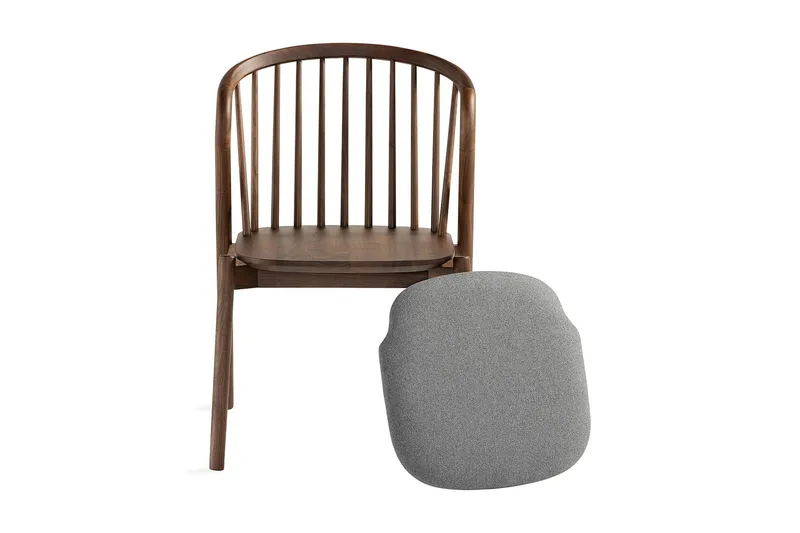 Noira Matstol - Valnöt / Brun - Möbler - Fåtölj & stolar - Matstol & köksstol