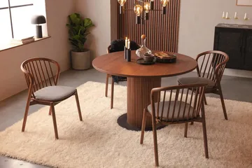 Noira Matstol - Valnöt / Brun - Möbler - Fåtölj & stolar - Matstol & köksstol