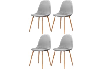 Oktoos Matstol - Grå/Natur - Möbler - Fåtölj & stolar - Matstol & köksstol