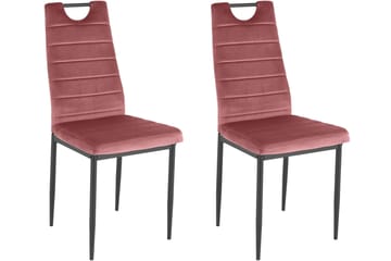 Olanta Matstol - Sammet/Rosa - Möbler - Fåtölj & stolar - Matstol & köksstol