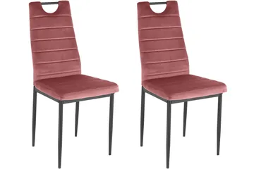 Olanta Matstol - Sammet/Rosa - Möbler - Fåtölj & stolar - Matstol & köksstol