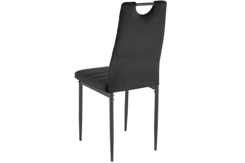 Olanta Matstol - Sammet/Svart - Möbler - Fåtölj & stolar - Matstol & köksstol