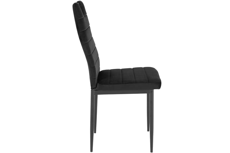 Olanta Matstol - Sammet/Svart - Möbler - Fåtölj & stolar - Matstol & köksstol