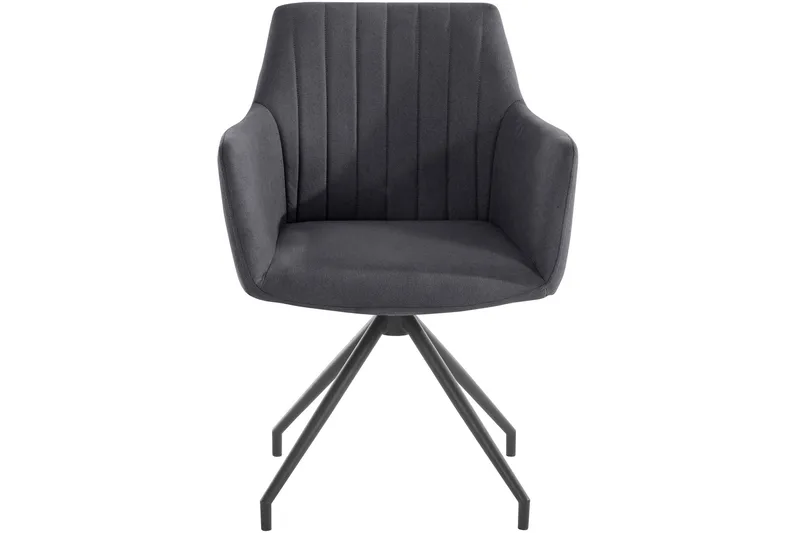 Orielah Karmstol - Antracit - Möbler - Fåtölj & stolar - Matstol & köksstol