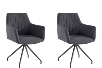 Orielah Karmstol - Antracit - Möbler - Fåtölj & stolar - Matstol & köksstol