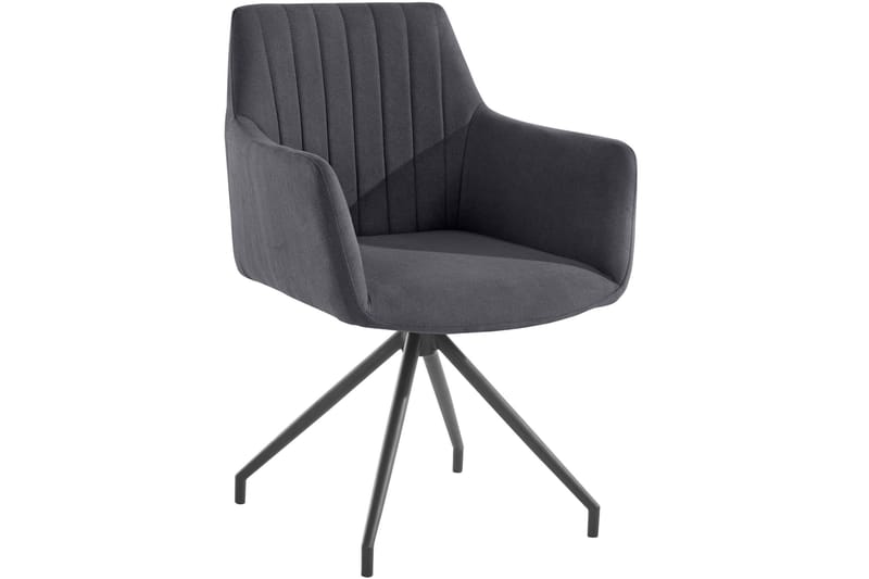 Orielah Karmstol - Antracit - Möbler - Fåtölj & stolar - Matstol & köksstol
