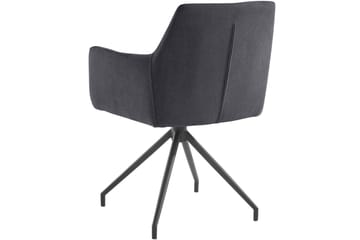 Orielah Karmstol - Antracit - Möbler - Fåtölj & stolar - Matstol & köksstol