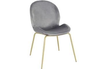 Ottine Matstol - Grå/Mässing - Möbler - Fåtölj & stolar - Matstol & köksstol