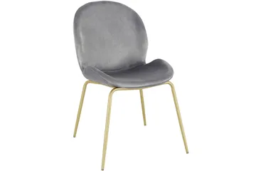 Ottine Matstol - Grå/Mässing - Möbler - Fåtölj & stolar - Matstol & köksstol