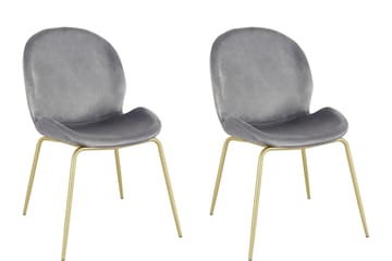 Ottine Matstol - Grå/Mässing - Möbler - Fåtölj & stolar - Matstol & köksstol