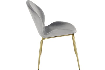 Ottine Matstol - Grå/Mässing - Möbler - Fåtölj & stolar - Matstol & köksstol