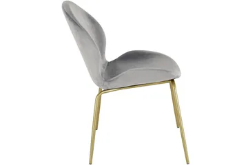 Ottine Matstol - Grå/Mässing - Möbler - Fåtölj & stolar - Matstol & köksstol