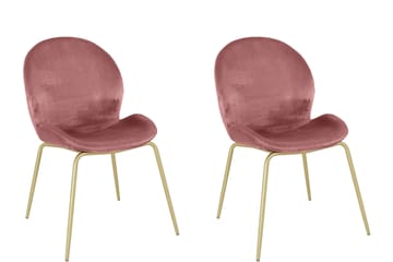 Ottine Matstol - Rosa/Mässing - Möbler - Fåtölj & stolar - Matstol & köksstol