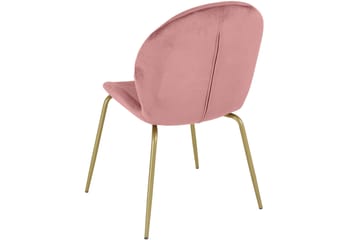 Ottine Matstol - Rosa/Mässing - Möbler - Fåtölj & stolar - Matstol & köksstol