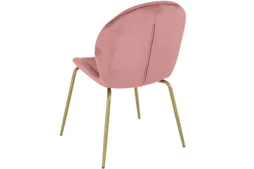 Ottine Matstol - Rosa/Mässing - Möbler - Fåtölj & stolar - Matstol & köksstol