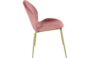 Ottine Matstol - Rosa/Mässing - Möbler - Fåtölj & stolar - Matstol & köksstol