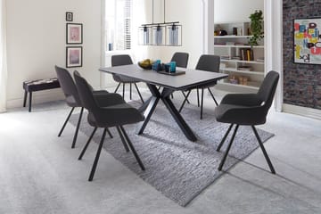 Paran Matstol 4 Ben Svängbar - Grå - Möbler - Fåtölj & stolar - Matstol & köksstol