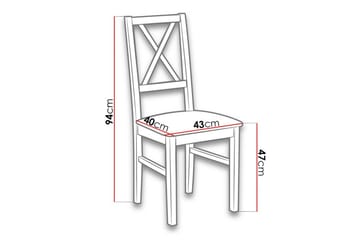 Patrickswell Matstol - Vit - Möbler - Fåtölj & stolar - Matstol & köksstol