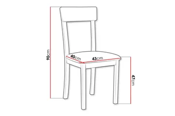 Patrickswell Matstol - Vit - Möbler - Fåtölj & stolar - Matstol & köksstol