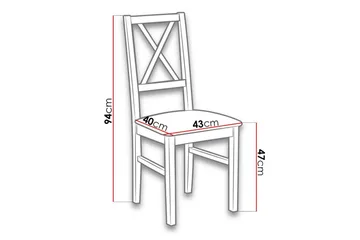 Patrickswell Matstol - Vit - Möbler - Fåtölj & stolar - Matstol & köksstol
