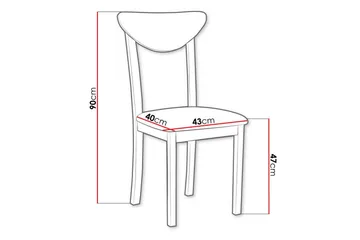 Patrickswell Matstol - Vit - Möbler - Fåtölj & stolar - Matstol & köksstol