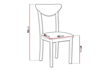 Patrickswell Matstol - Vit - Möbler - Fåtölj & stolar - Matstol & köksstol