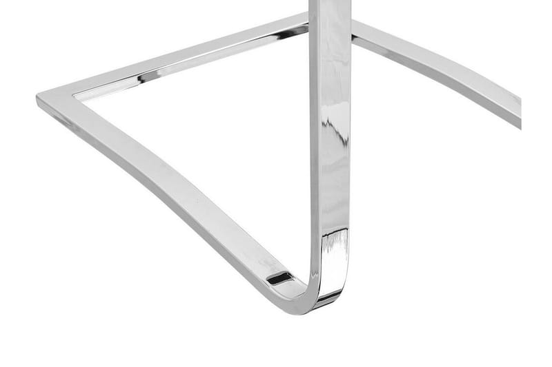 Picknes Matstol i Konstläder med Metallstativ i Krom - Grå - Möbler - Fåtölj & stolar - Matstol & köksstol