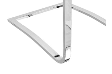 Picknes Matstol i Konstläder med Metallstativ - Vit - Möbler - Fåtölj & stolar - Matstol & köksstol