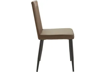 Pinon Matstol Konstläder 2-pack - Brun - Möbler - Fåtölj & stolar - Matstol & köksstol