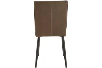 Pinon Matstol Konstläder 2-pack - Brun - Möbler - Fåtölj & stolar - Matstol & köksstol