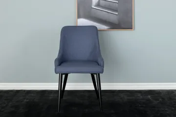 Plaza Matstol - Blå/Svart - Möbler - Fåtölj & stolar - Matstol & köksstol