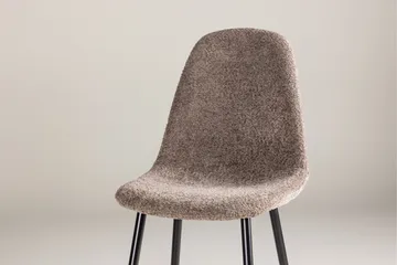 Polar Matstol i Bouclé med Metallben - Taupe - Möbler - Fåtölj & stolar - Matstol & köksstol