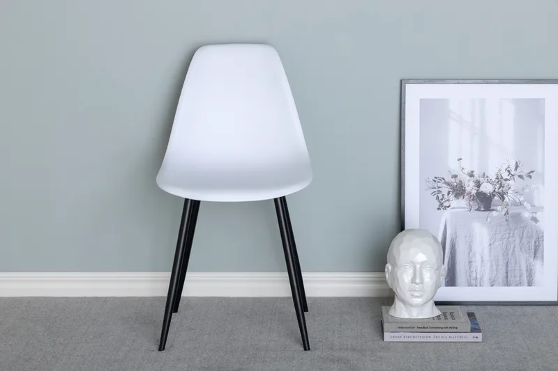 Polar Matstol - Vit/Svart - Möbler - Fåtölj & stolar - Matstol & köksstol