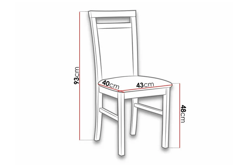 Roma Matstol Black and white - Möbler - Fåtölj & stolar - Matstol & köksstol