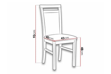 Roma Matstol Black and white - Möbler - Fåtölj & stolar - Matstol & köksstol