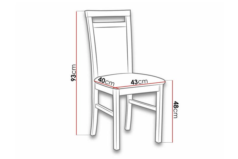 Roma Matstol Black and white - Möbler - Fåtölj & stolar - Matstol & köksstol