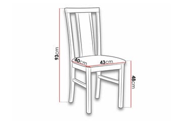 Roma Matstol Black/Wood - Möbler - Fåtölj & stolar - Matstol & köksstol