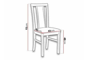 Roma Matstol Black/Wood - Möbler - Fåtölj & stolar - Matstol & köksstol